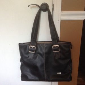 US Luggage New York Leather Laptop Bag